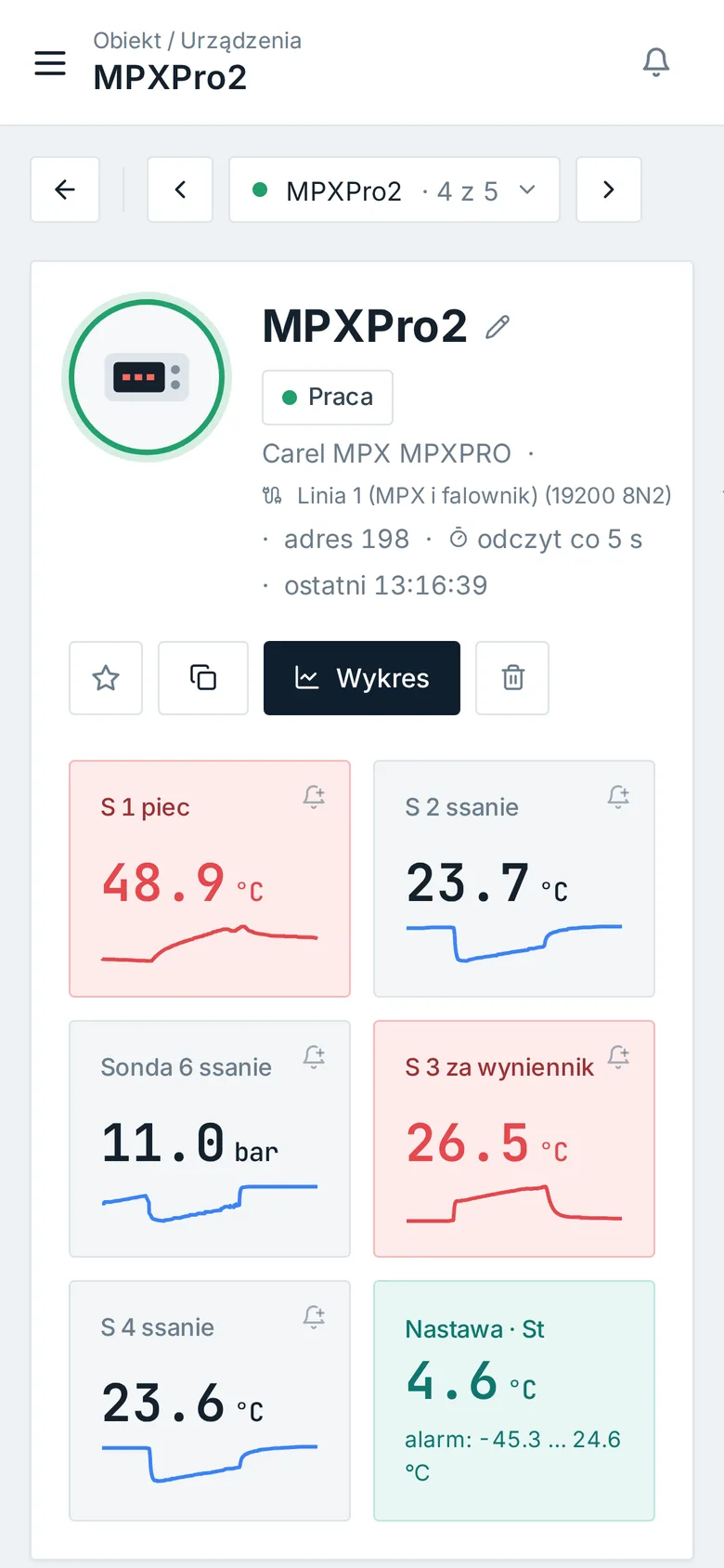 Sterownik na telefonie